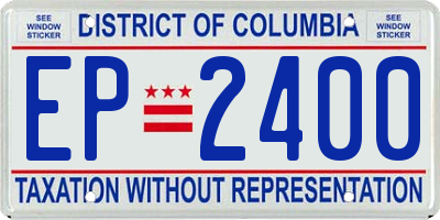 DC license plate EP2400