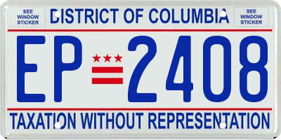 DC license plate EP2408