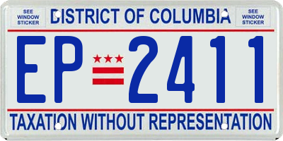 DC license plate EP2411