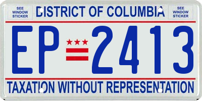 DC license plate EP2413