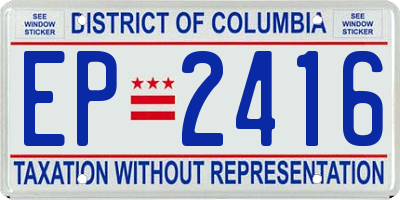 DC license plate EP2416