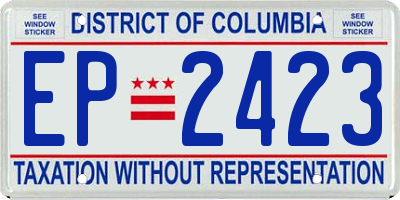 DC license plate EP2423