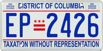 DC license plate EP2426