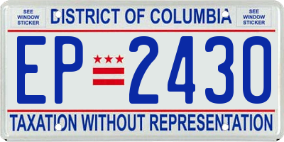 DC license plate EP2430