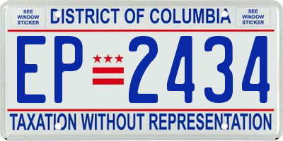 DC license plate EP2434