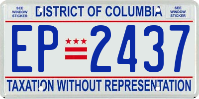 DC license plate EP2437