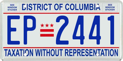 DC license plate EP2441