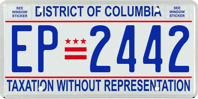 DC license plate EP2442