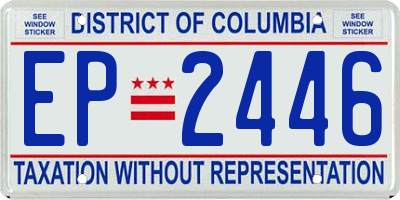 DC license plate EP2446