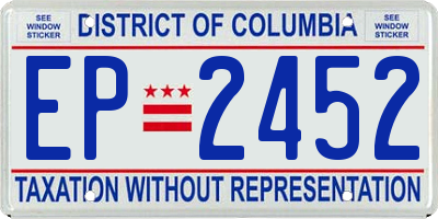 DC license plate EP2452