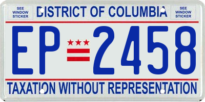 DC license plate EP2458
