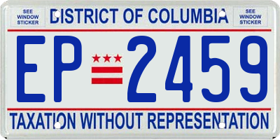 DC license plate EP2459