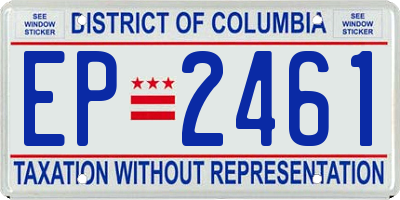 DC license plate EP2461