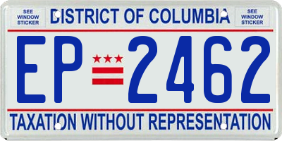 DC license plate EP2462