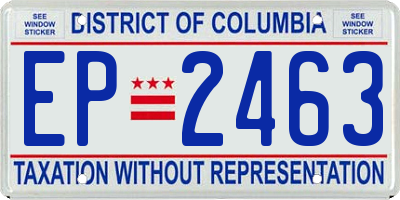 DC license plate EP2463