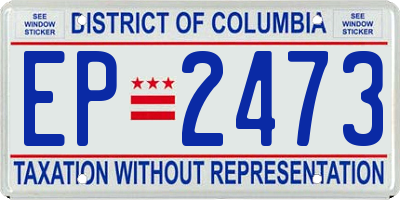 DC license plate EP2473