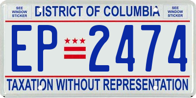 DC license plate EP2474