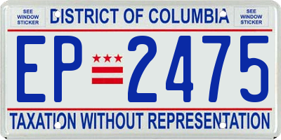 DC license plate EP2475
