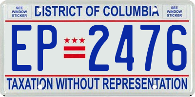 DC license plate EP2476