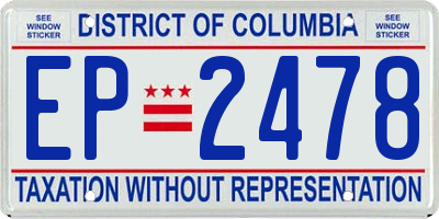 DC license plate EP2478