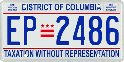 DC license plate EP2486
