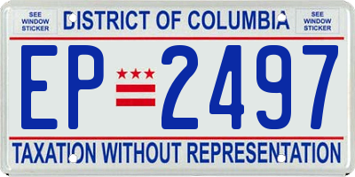 DC license plate EP2497