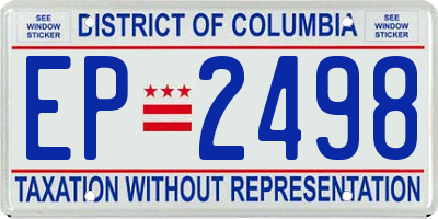 DC license plate EP2498