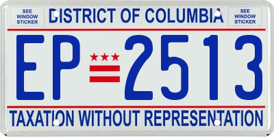 DC license plate EP2513