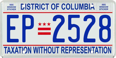 DC license plate EP2528