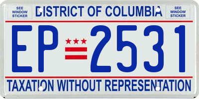 DC license plate EP2531