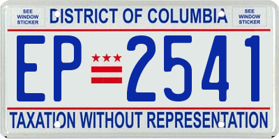 DC license plate EP2541