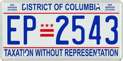 DC license plate EP2543
