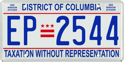DC license plate EP2544
