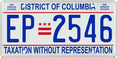 DC license plate EP2546
