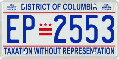 DC license plate EP2553