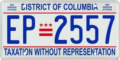 DC license plate EP2557
