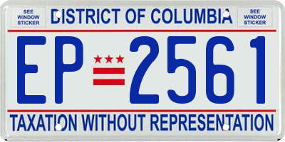 DC license plate EP2561