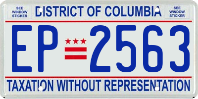 DC license plate EP2563