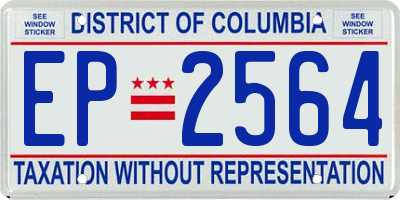 DC license plate EP2564
