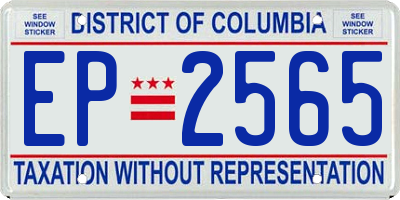 DC license plate EP2565