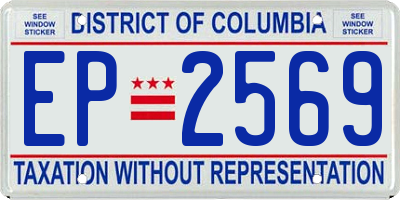 DC license plate EP2569