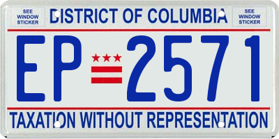DC license plate EP2571