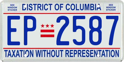DC license plate EP2587
