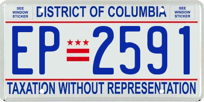 DC license plate EP2591