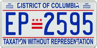 DC license plate EP2595
