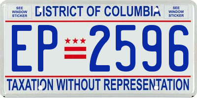 DC license plate EP2596