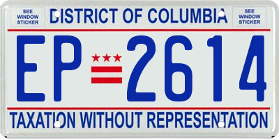 DC license plate EP2614