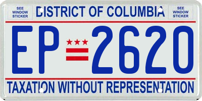 DC license plate EP2620