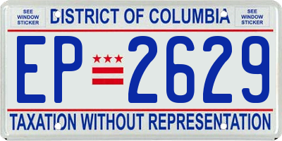DC license plate EP2629