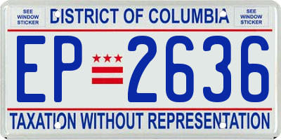 DC license plate EP2636